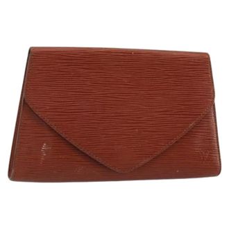 Louis Vuitton Pre-owned Clutches, female, Brown, Size: ONE SIZE Pre-owned Epi Leather Clutch