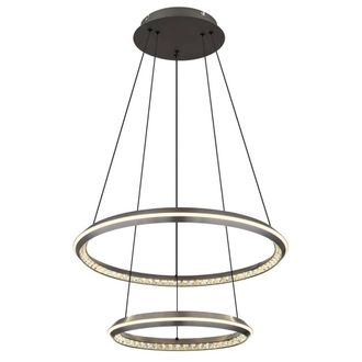 Netlighting Alaina Pendant Ceiling Light Grey Matt 2x LED Dimmable 27006000K
