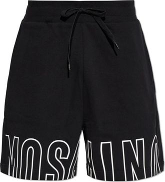 Moschino Logo-print Shorts - Heren - Korte broeken - Zwart - Maat: XL Katoen