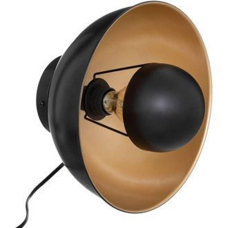 Atmosphera Applique keli in metallo nero d29cm - Atmosphera cr&eacute;ateur dint&eacute;rieur