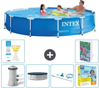 Intex Piscina Con Estructura Redonda - 366x76 Cm - 7-piezas S202
