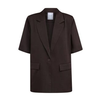 Sisters Point Viksa SS Blazer - Dames - Jassen - Bruin - Maat: S/M Poliester
