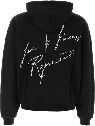 Represent Mens Kisses Sweatshirt Black Cotton Sweater