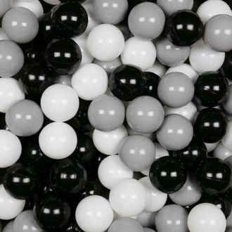 OEM Pelotas De Juguete &Oslash;7cm 300uds Blanco, Negro, Gris