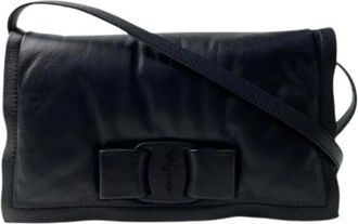Ferragamo Pre-owned Cross Body Bags, female, Black, Size: ONE SIZE Pre-owned Shoulder bag