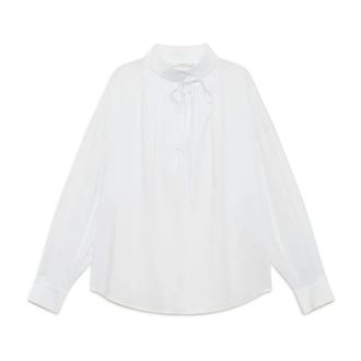 Maliparmi Blouses, female, White, Size: S Sparkle Popeline Shirt