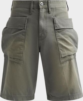 G-Star High Pocket Sun-Faded Cotton Shorts