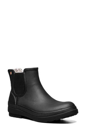Bogs Amanda II Waterproof Insulated Chelsea Rain Boot in Black at Nordstrom, Size 10