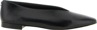 Jimmy Choo London Margot Ballerina Flat - Dames - Ballerinas - Zwart - 39 EU - Leer - Schoenen