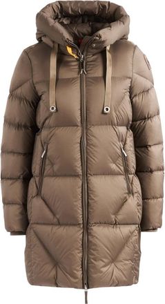 Parajumpers Janet Jas met Capuchon - Dames - Dons jassen - Beige - M - Nylon - Jassen
