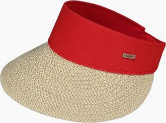 Barts Womens Barts Womens Vesder Raffia sun visor Baseball Cap - Red - Size: ONE size
