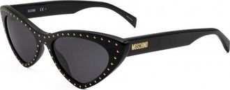Moschino Womens MOS006 S 52 807 Sunglasses - Black - One Size