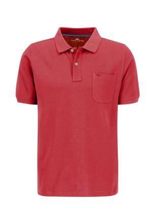 Fynch-Hatton Poloshirt FYNCH-HATTON, Herren, Gr. 3XL, rot (poppy rot), Jersey, Obermaterial: 100% Baumwolle, unifarben, gerade h&uuml;ftbedeckend, Rundhals, B&uuml;ndchen, S