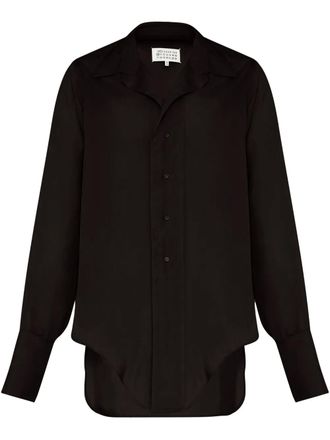 Maison Margiela dropped hem shirt - Black