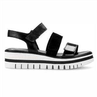 Gabor Womens 4.620 Wedge Sandal In Black