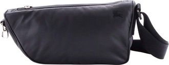 Burberry Black Sheep Leather Shield Messenger Bag Medium (Authentic Pre-Loved)