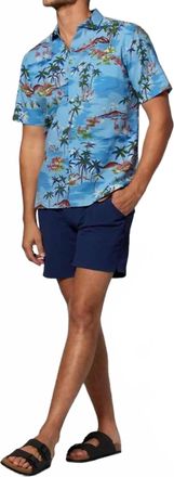 Tori Richard Inter-Island Seersucker Shirt In Water