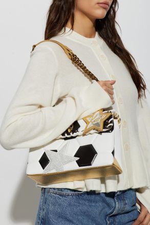 Kurt Geiger Leather Bag Kensington Footy, Womens, White