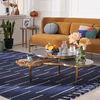 La Redoute Interieurs Salontafel met 3 tafelbladen in gehard glas, Ruben