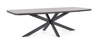 Outdoor Living Mesa de aluminio con tablero de piedra 240X110 Antracita