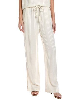 Bella Dahl Wide Leg Drawcord Linen-Blend Pant