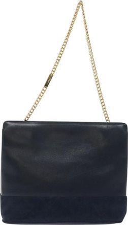 Ferragamo Navy Leather Shoulder Bag (Pre-Owned)