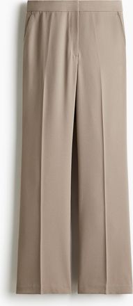 H&M Hose mit geradem Bein und Bügelfalten - Brown