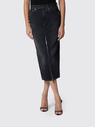 Haikure High-Waisted 5-Pocket Denim Midi Pencil Skirt