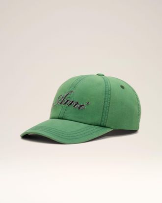 Ami Ami Paris - Green cotton cap with Ami Paris emboirery Green - Size: OS - Unisex