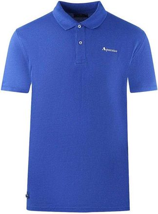 Aquascutum Unisex Volwassen Effen Logo Polo Shirt (Koninklijk Blauw)