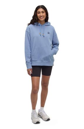 tentree Sunrise Relaxed Hoodie in Lakeside Blue/midnight Blue at Nordstrom, Size X-Small