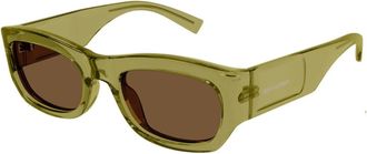 Saint Laurent Ladies Black Rectangular Sunglasses SL713 004