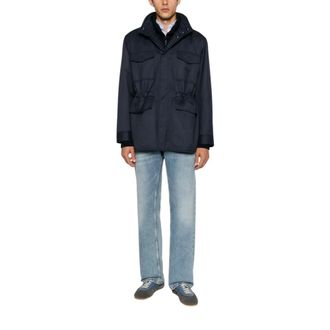 Brioni Heren, Jassen, Blauw, Maat: M Wol