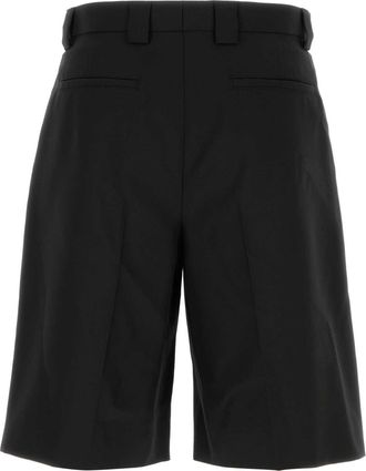 Gucci Mens Pant Bermuda Shorts Black Cotton Bermudas