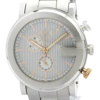 Gucci Pre-owned Watches, male, Gray, Size: ONE SIZE Pre-owned G-Chrono Ya101360 Wristwatch