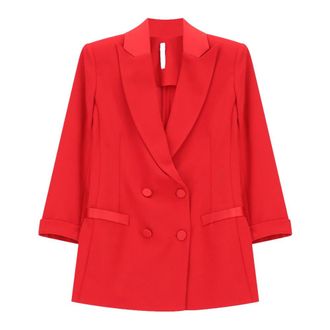 Imperial Blazers, female, Red, Size: 2XS Giacca Doppiopetto