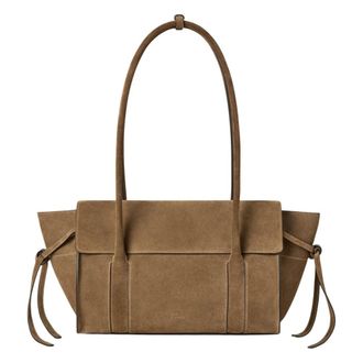 Mulberry Small Soft Bayswater - Dames - Schoudertassen - Bruin - ONE Size - Su&egrave;de - Tassen