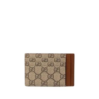 Gucci Pre-owned Wallets, female, Beige, Size: ONE SIZE Pre-owned Card Holder