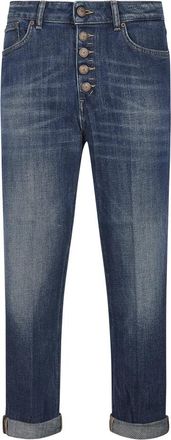 Dondup Koons Bot Gioie Broek - Dames - Cropped Jeans - Blauw - W27 - Katoen - Jeans