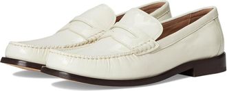 Cole Haan Lana Lux Penny Loafers Remastered Womens Flat Shoes Ivory Crinkle Patent : 10.5 B - Medium, Leather