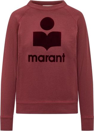 Isabel Marant Hoodies & sweatvesten, Dames, Rood, 2Xs, Katoen, Millyny Sweatshirt