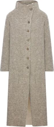 Transit Par-Such Cappotto con scollo a imbuto - Toni neutri