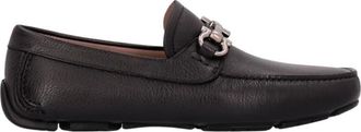 Ferragamo Gancini Ornament Driver Schoenen - Heren - Loafers - Zwart - 42 EU - Schoenen