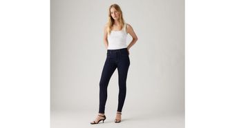 Levi's 721 High Rise Skinny Jeans - Womens - 23X28 - Dark Wash / Dark Indigo Rinse