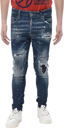 Dsquared2 Blue Skinny Mid Rise Jeans