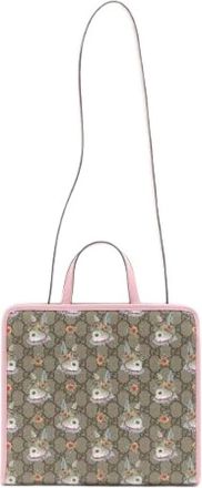 Gucci Pre-owned Canvas Tote - Dames - Vintage Shopper - Roze - ONE Size - Vintage