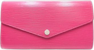 Louis Vuitton Hot Pink Leather Long Wallet (Bi-Fold) (Pre-Owned)