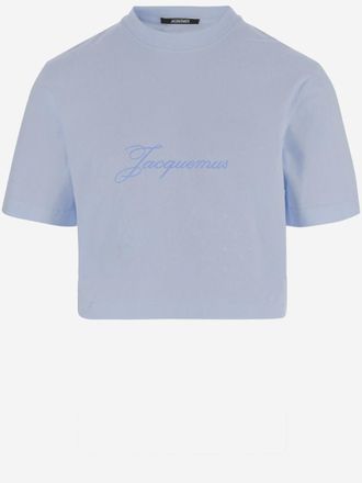 Jacquemus Light Blue Logo T-Shirt