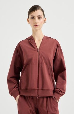 Brunello Cucinelli Lightweight French terry sweatshirt in Red at Nordstrom, Size Xx-Small Eu