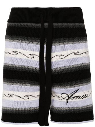 Amiri Gebreide shorts - Zwart